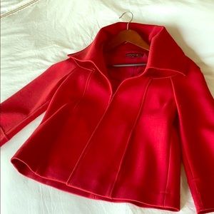 Lafayette 148 Red wool Swing Jacket